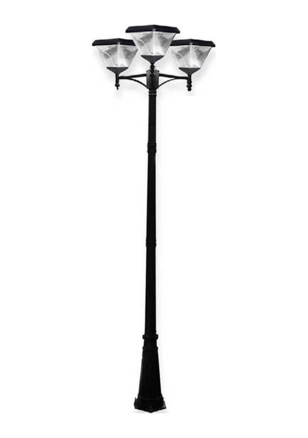 3X100W Güneş Enerjili Solar Bahçe Armatür (300Cm Direkli)