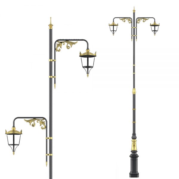 7 Metre Yüksek Dekoratif Yol Aydınlatma Direği 2x150 Watt