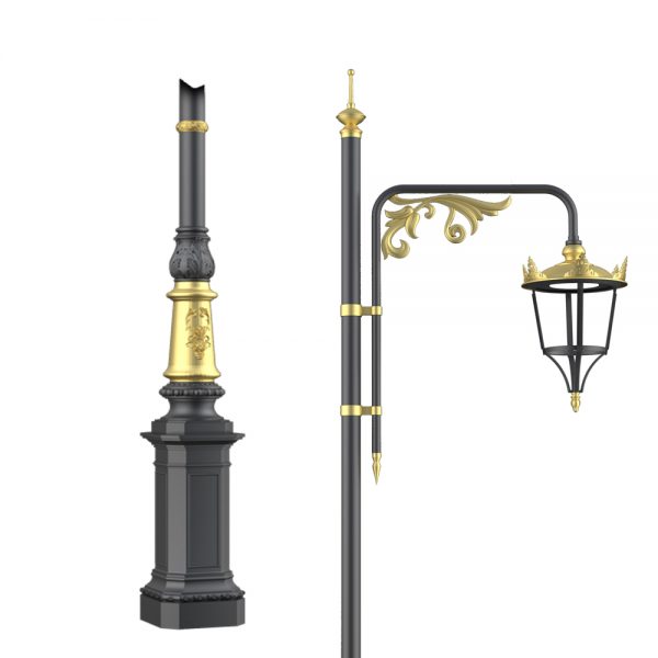 7 Metre Yüksek Dekoratif Yol Aydınlatma Direği 2x150 Watt - Görsel 2